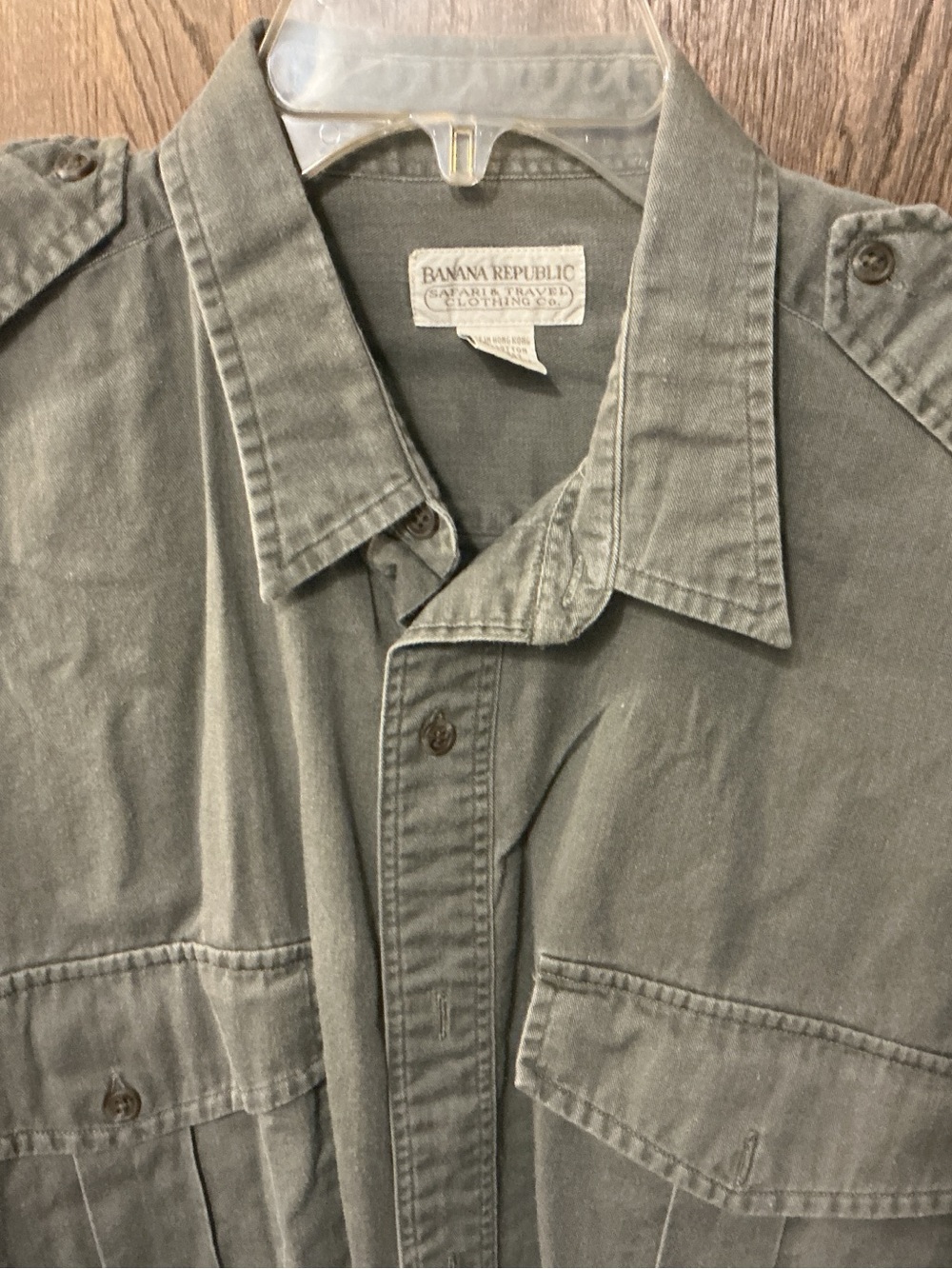 Banana Republic Olive Utility Field Jacket vintage original tag